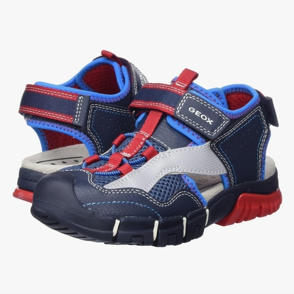 Geox J S. Dynomix B.A Kids' Navy/Red Size 2US / 33EU